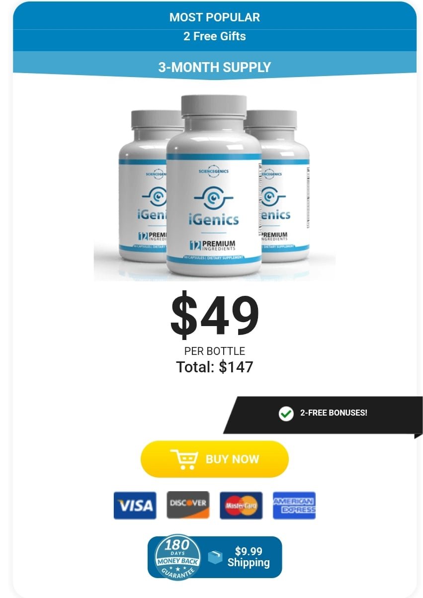 iGenics 3 month supply