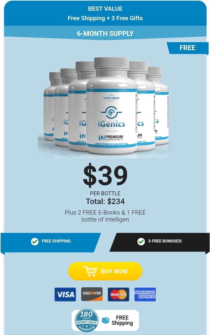 iGenics 6 month supply